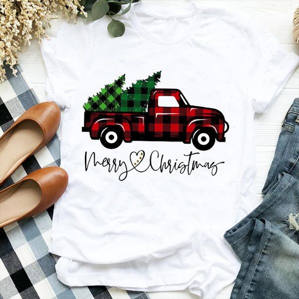 women lady plaid truck tree fashion merry christmas print womens clothes shirt t tee for tshirt female graphic t shirt, White
women lady plaid truck tree fashion merry christmas print womens clothes shirt t tee for tshirt female graphic t shirt, White
