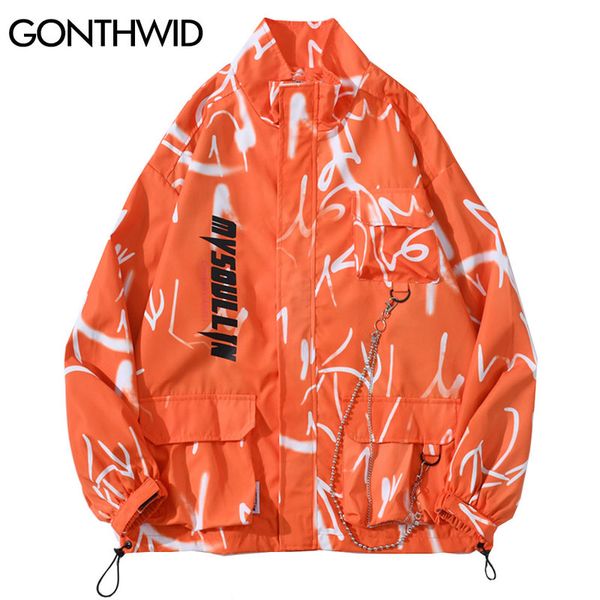 graffiti multi-pockets full zip cargo windbreaker jackets streetwear hip hop casual coats mens harajuku outwear kg-228, Black;brown
graffiti multi-pockets full zip cargo windbreaker jackets streetwear hip hop casual coats mens harajuku outwear kg-228, Black;brown