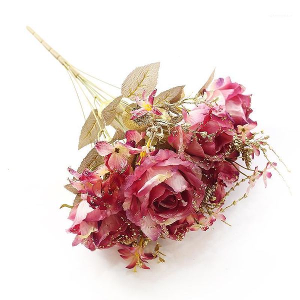 (11 heads/bunch) artificial flowers silk roses / simulation / artificial flowe bouquet for wedding home decoration1
(11 heads/bunch) artificial flowers silk roses / simulation / artificial flowe bouquet for wedding home decoration1
