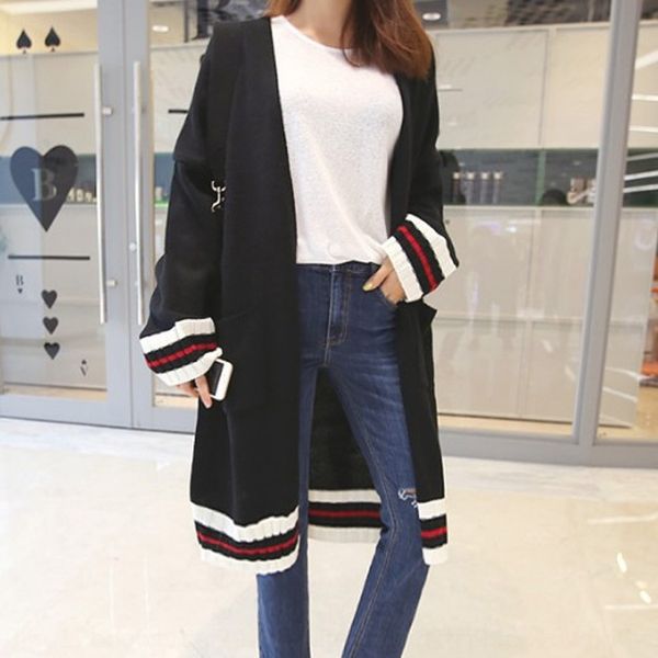 new korean version of large loose and thick knitted cardigan women's medium sweater sweaterand long sweater overcoat women f9la6, White;black
new korean version of large loose and thick knitted cardigan women's medium sweater sweaterand long sweater overcoat women f9la6, White;black