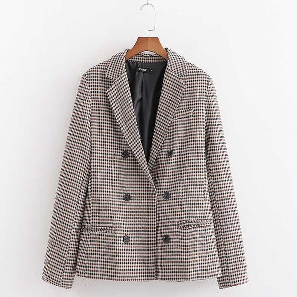 womens casual plaid blazer 2020 fashion new ladies double breasted simple comfortable loose casual blazer1, White;black
womens casual plaid blazer 2020 fashion new ladies double breasted simple comfortable loose casual blazer1, White;black