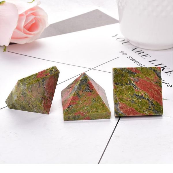 natural quartz pyramid gemstone unakite reiki chakra crystal point healing stone handmade polished ornaments ore miner qylijk, Black
natural quartz pyramid gemstone unakite reiki chakra crystal point healing stone handmade polished ornaments ore miner qylijk, Black