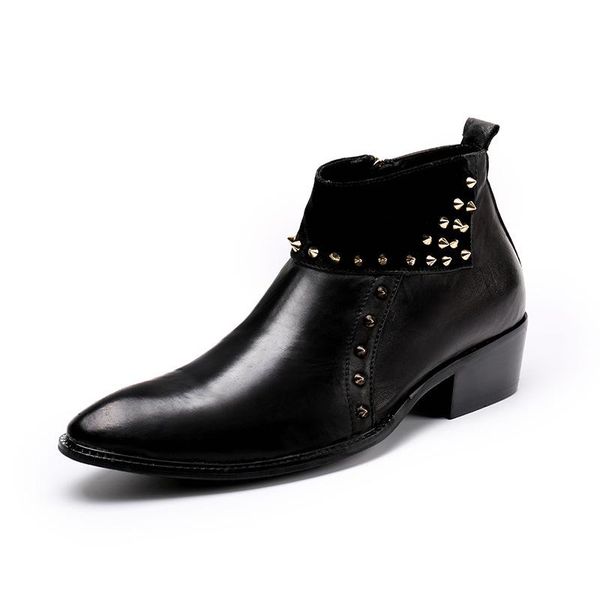 martin boots men's summer high short boots retro desert men's shoes buty cow leather pointed toe ankle genuine leather zip, Black
martin boots men's summer high short boots retro desert men's shoes buty cow leather pointed toe ankle genuine leather zip, Black