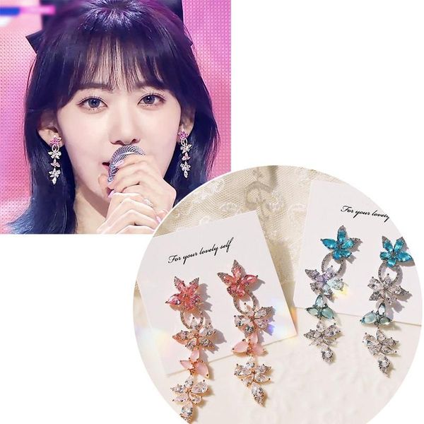mengjiqiao korean pink flower crystal leaf dangle earrings for women girls elegant statement fashion temperament party jewelry, Silver
mengjiqiao korean pink flower crystal leaf dangle earrings for women girls elegant statement fashion temperament party jewelry, Silver