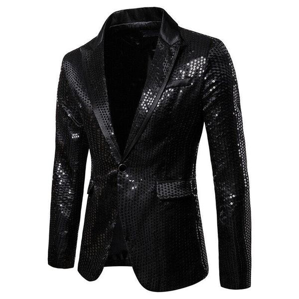 new fashion men's suit coat autumn winter casual slim formal one button sequin blazers jacket black blue red blazers, White;black
new fashion men's suit coat autumn winter casual slim formal one button sequin blazers jacket black blue red blazers, White;black