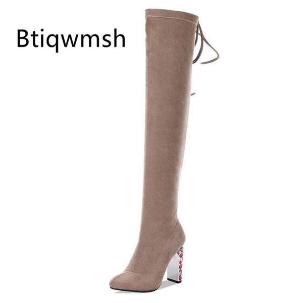 boots beige suede over the knee women pointed toe mixed color rhinestone diamond high heel female stretch long, Black
boots beige suede over the knee women pointed toe mixed color rhinestone diamond high heel female stretch long, Black