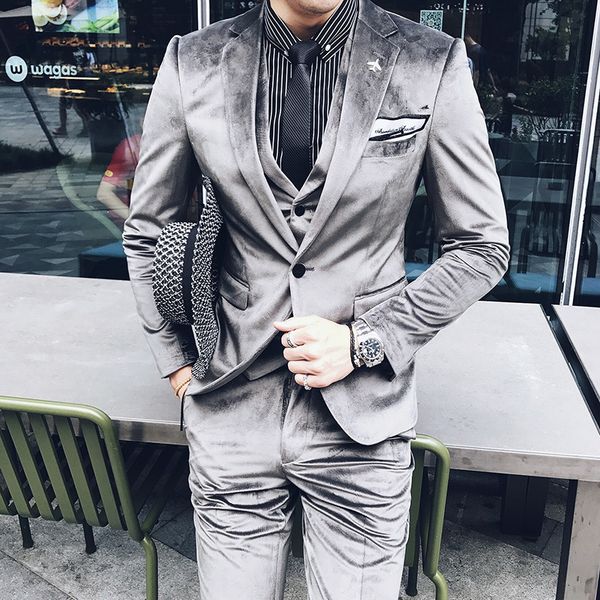 men dress 3 piece set asia size s m xl xxl xxxl slim design men blazer with pants and vest corduroy fabric mens suits blazer, White;black
men dress 3 piece set asia size s m xl xxl xxxl slim design men blazer with pants and vest corduroy fabric mens suits blazer, White;black