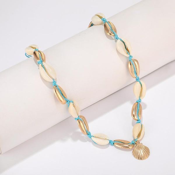 2020 fashion personality women necklace creative hand-woven shell clam shell pendant alloy necklace women, Silver
2020 fashion personality women necklace creative hand-woven shell clam shell pendant alloy necklace women, Silver