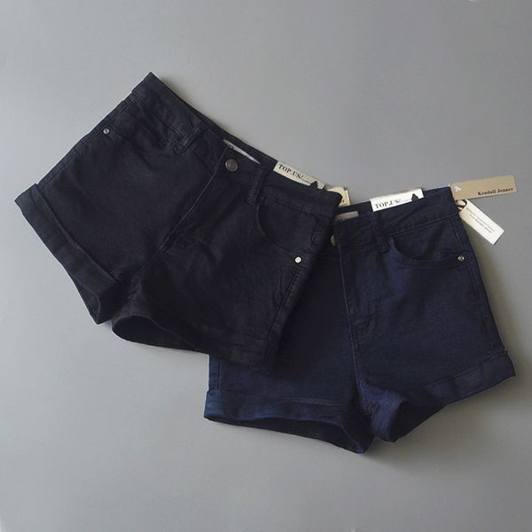 2019 new summer wear mid waist stretch slim curled denim shorts women's pants, Blue
2019 new summer wear mid waist stretch slim curled denim shorts women's pants, Blue