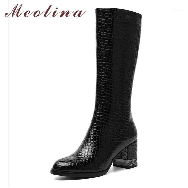 boots meotina winter knee high women patent leather square heels long zipper round toe short shoes ladies size 34-391, Black
boots meotina winter knee high women patent leather square heels long zipper round toe short shoes ladies size 34-391, Black