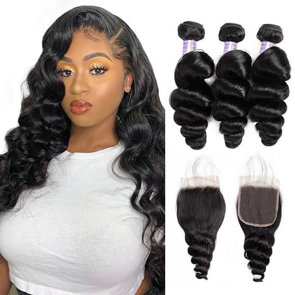allove mink brazilian human hair bundles weft with lace closure water peruvian deep loose curly body straight weave extensions for women all, Black
allove mink brazilian human hair bundles weft with lace closure water peruvian deep loose curly body straight weave extensions for women all, Black