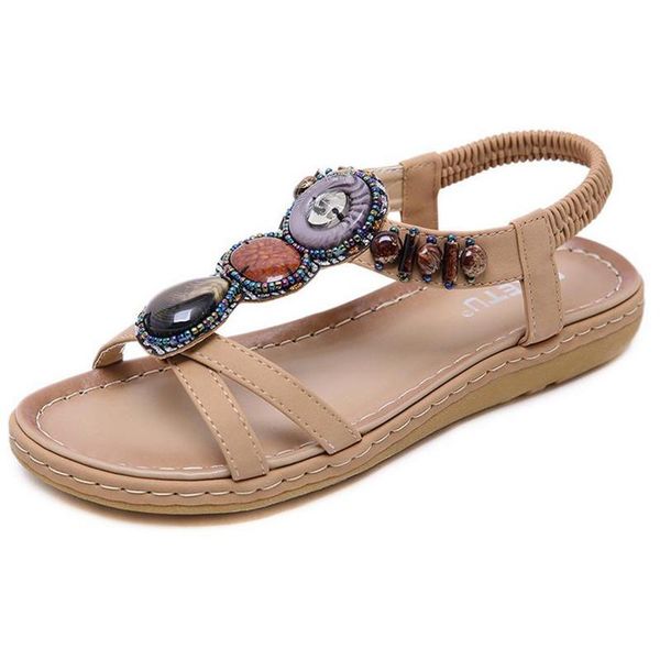 2020 new summer flat sandals female string bead bohemian style casual seaside holiday women sandals plus size beach shoes xl368, Black
2020 new summer flat sandals female string bead bohemian style casual seaside holiday women sandals plus size beach shoes xl368, Black