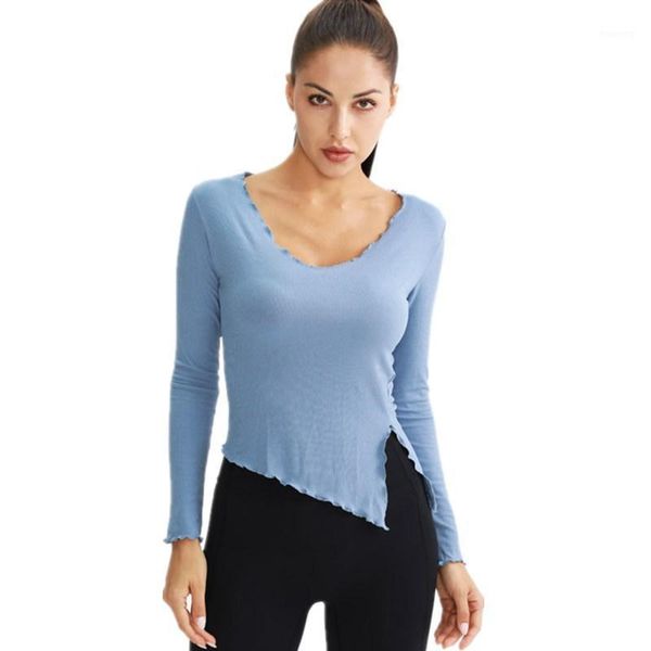 yoga outfits autumn side split women shirts gym slim long-sleeve dance training clothes stretch quick-drying running v-neck, White;red
yoga outfits autumn side split women shirts gym slim long-sleeve dance training clothes stretch quick-drying running v-neck, White;red