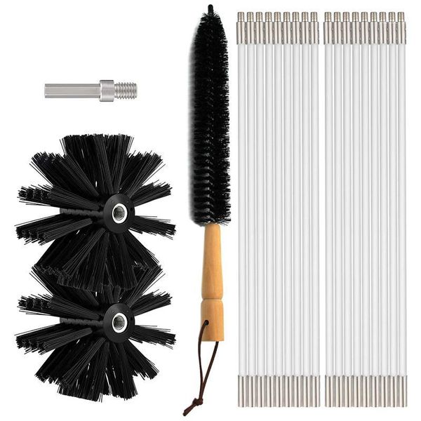 dryer vent cleaner 24 feet, flexible 18 rods dry duct cleaning kit chimney brush with 2 brush heads and dryer lint brush,1
dryer vent cleaner 24 feet, flexible 18 rods dry duct cleaning kit chimney brush with 2 brush heads and dryer lint brush,1