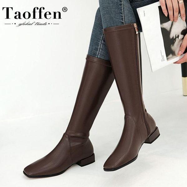boots taoffen women knee square toe zipper winter shoes woman fashion warm long office lady daily footwear size 33-43, Black
boots taoffen women knee square toe zipper winter shoes woman fashion warm long office lady daily footwear size 33-43, Black