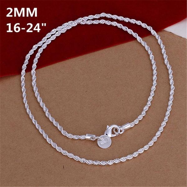 new necklace silver color women lady party chain jewelry 2mm shiny twisted rope necklace fashion trends jewelry gifts h bbyhmk
new necklace silver color women lady party chain jewelry 2mm shiny twisted rope necklace fashion trends jewelry gifts h bbyhmk