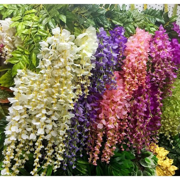 110cm wisteria wedding decor 6 colors artificial decorative flowers garlands for party wedding home for shipping zd1ye
110cm wisteria wedding decor 6 colors artificial decorative flowers garlands for party wedding home for shipping zd1ye