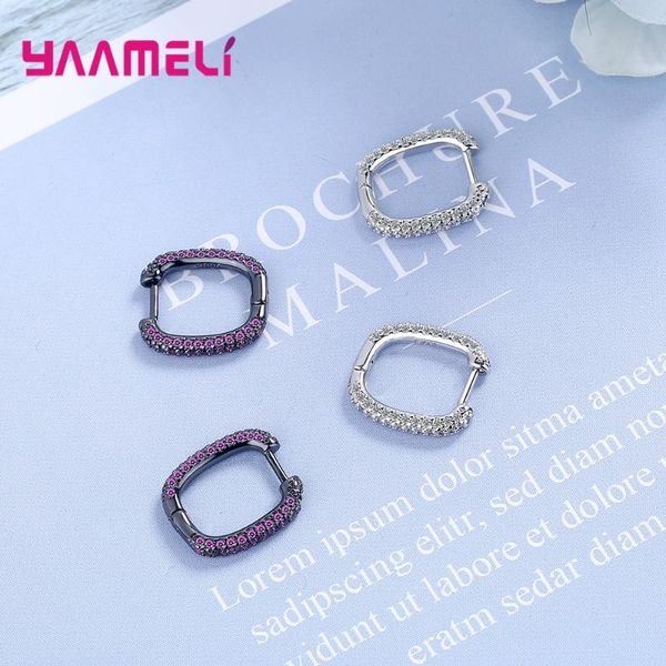 Fashion Exquisite Micro Zircon Simple Small Rectangle Hoop Earrings Geometric 925 Sterling Silver Earings for Women Girl Jewelry, Golden;silver
Fashion Exquisite Micro Zircon Simple Small Rectangle Hoop Earrings Geometric 925 Sterling Silver Earings for Women Girl Jewelry, Golden;silver