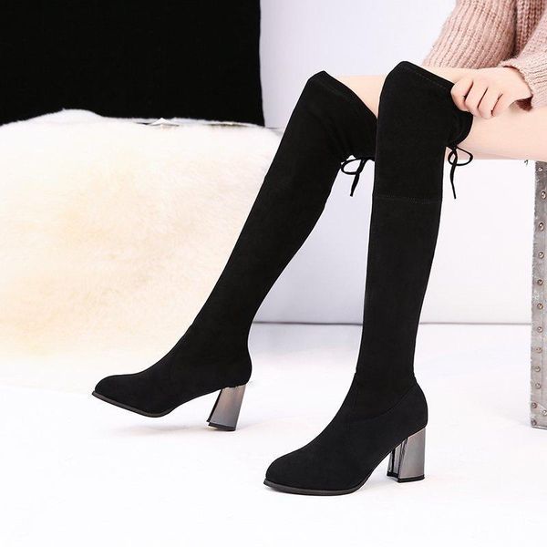 boots over the knee women pumps lace up solid color knight short plush keep warm motorcycle zapatillas mujer, Black
boots over the knee women pumps lace up solid color knight short plush keep warm motorcycle zapatillas mujer, Black