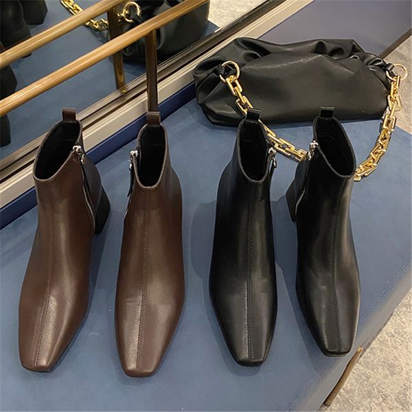 2021 winter new brown women high heel block ankle lady low heels soft leather boots boot shoe dojj, Black
2021 winter new brown women high heel block ankle lady low heels soft leather boots boot shoe dojj, Black