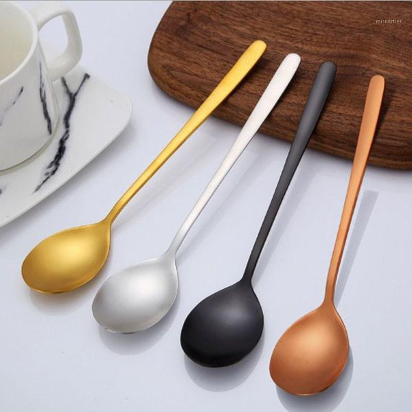 spoons 304 stainless steel spoon long handle exquisite korean style dinner household restaurant coffee soup stirred tableware1
spoons 304 stainless steel spoon long handle exquisite korean style dinner household restaurant coffee soup stirred tableware1