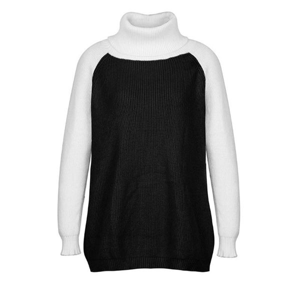 #45 women long sleeve color block sweaters round neck pullover for ladies autumn winter striped loose jumper sweaters, White;black
#45 women long sleeve color block sweaters round neck pullover for ladies autumn winter striped loose jumper sweaters, White;black