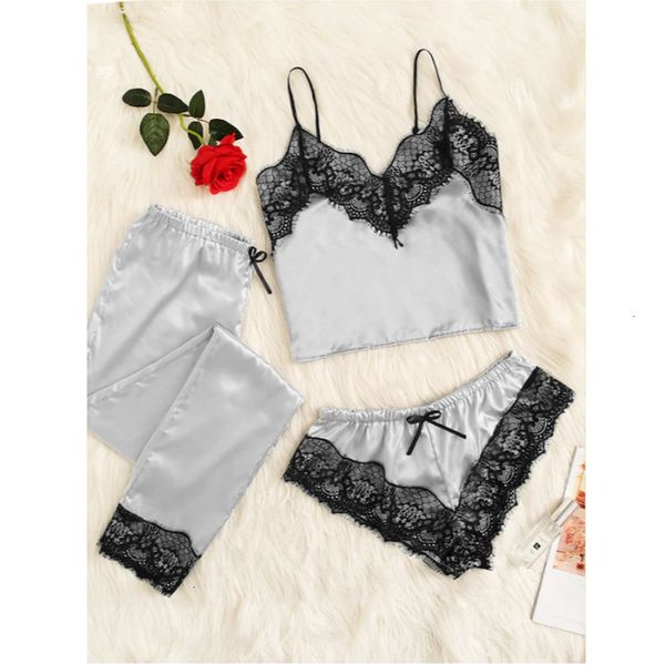 summer women satin lace mesh babydoll nightwear shorts pjs pyjamas female sleepwear outfits 9 colors, Black;white
summer women satin lace mesh babydoll nightwear shorts pjs pyjamas female sleepwear outfits 9 colors, Black;white