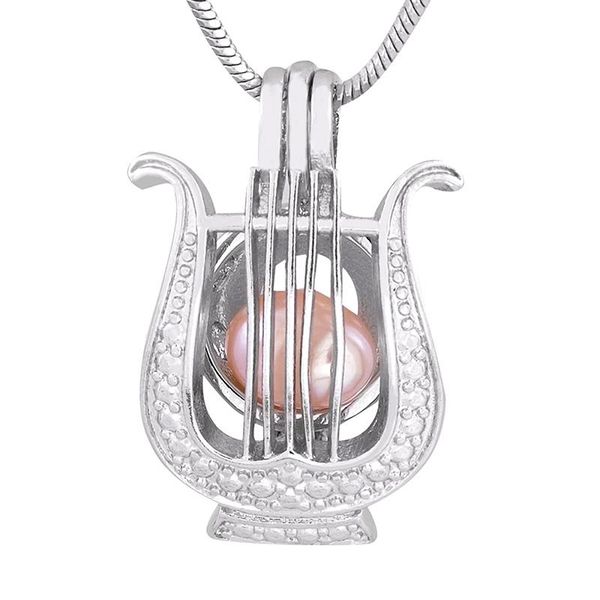 chains fashion shape silver plated pearl harp cage pendants locket diy girl charming gift p155
chains fashion shape silver plated pearl harp cage pendants locket diy girl charming gift p155
