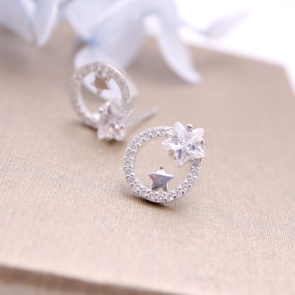 hengsheng s925 silver cross-border one product dropshipping-circle star fashion korean style simple zircon stud earrings for women, Golden
hengsheng s925 silver cross-border one product dropshipping-circle star fashion korean style simple zircon stud earrings for women, Golden