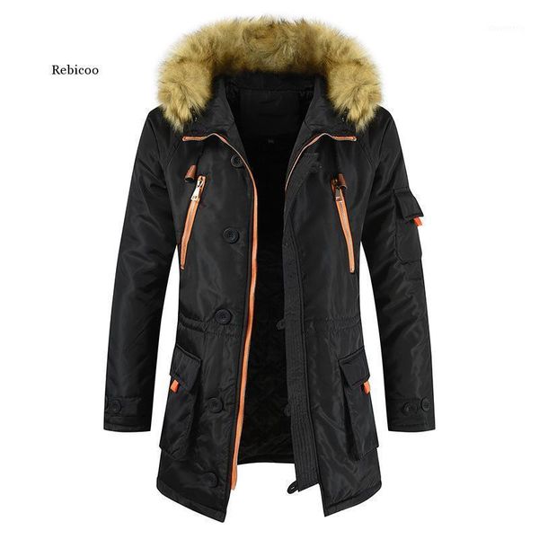 men's down & parkas winter jacket men parka coat brand padded artificial fur medium-long thick snowjacket warm clothing1, Black
men's down & parkas winter jacket men parka coat brand padded artificial fur medium-long thick snowjacket warm clothing1, Black