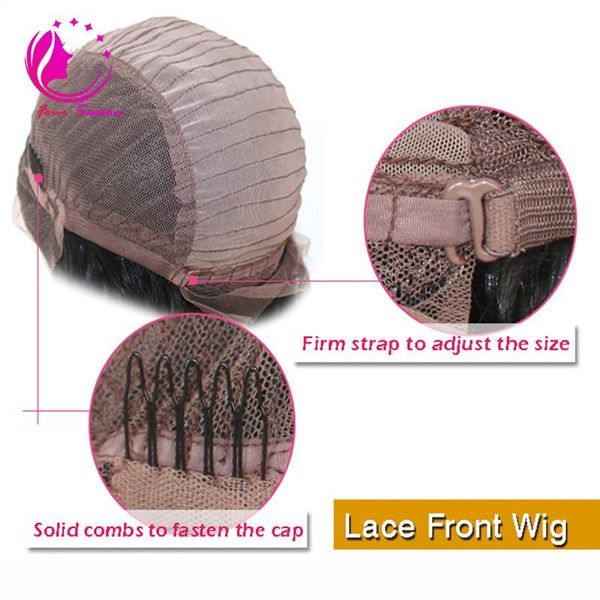 brazilian virgin human hair lace front wig glueless short bob wavy with baby hair for black women, Black;brown
brazilian virgin human hair lace front wig glueless short bob wavy with baby hair for black women, Black;brown