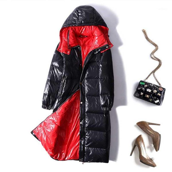 winter hooded long down jacket for women stand collar fashion warm coat lady european and american thickened down clothes1, Black
winter hooded long down jacket for women stand collar fashion warm coat lady european and american thickened down clothes1, Black