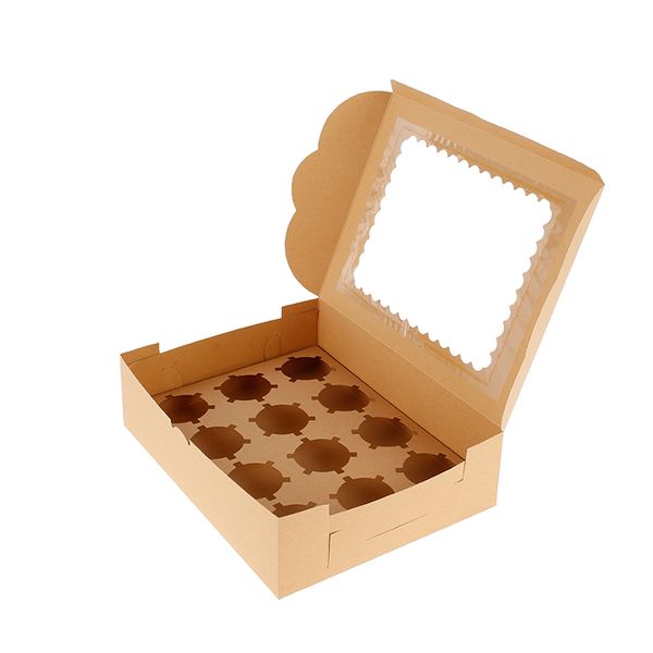 15pcs 12 cavity with window portable cardboard cupcake boxes paper gift box for wedding party food packaging candy q1218
15pcs 12 cavity with window portable cardboard cupcake boxes paper gift box for wedding party food packaging candy q1218