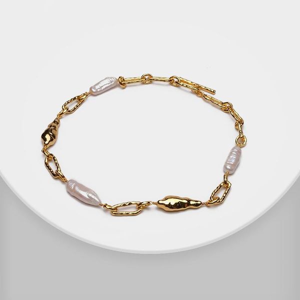 amorita boutique a slim metal chain with a long natural pearl necklace is simple and stylish, Silver
amorita boutique a slim metal chain with a long natural pearl necklace is simple and stylish, Silver