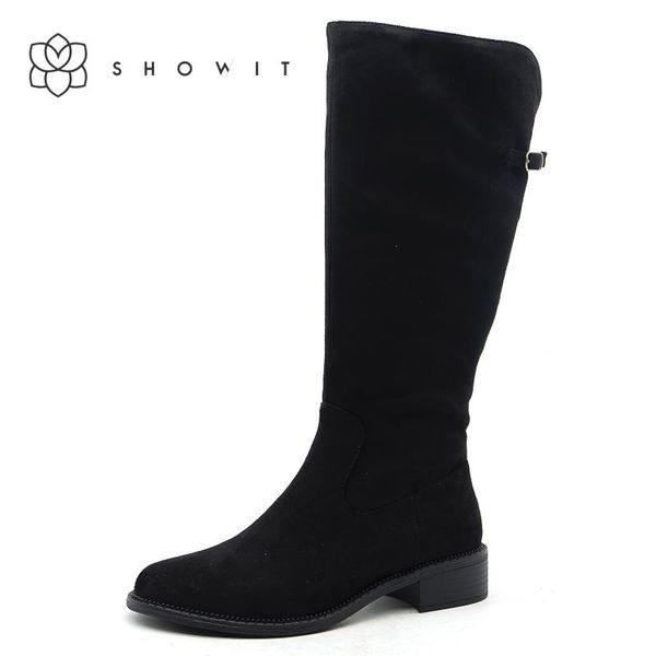 showit spring&autumn 2020 boots women fashion black low heel mid-calf high boots round toe comfort upper little buckle
showit spring&autumn 2020 boots women fashion black low heel mid-calf high boots round toe comfort upper little buckle