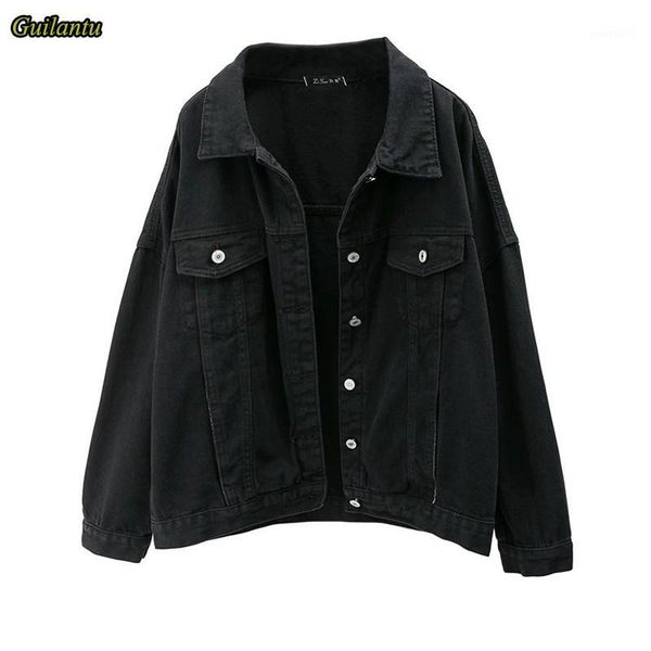 guilantu autumn black denim jacket women turn-down collar single breasted casual loose harajuku streetwear jeans coat female1, Black;brown
guilantu autumn black denim jacket women turn-down collar single breasted casual loose harajuku streetwear jeans coat female1, Black;brown