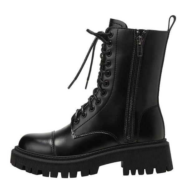 boots platform women designer genuine leather side zipper ankle for chunky motorcycle shoes woman, Black
boots platform women designer genuine leather side zipper ankle for chunky motorcycle shoes woman, Black