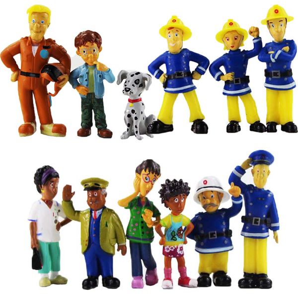 12pcs/lot cartoon movie fireman sam action figure toys pvc model dolls birthday gifts for children
12pcs/lot cartoon movie fireman sam action figure toys pvc model dolls birthday gifts for children