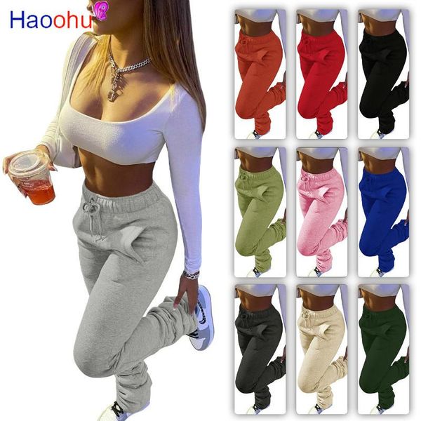 haoohu casual plus size clothing stacked sweatpants fashion streetwear women fall winter leggings oversized joggers trousers, Black;white
haoohu casual plus size clothing stacked sweatpants fashion streetwear women fall winter leggings oversized joggers trousers, Black;white