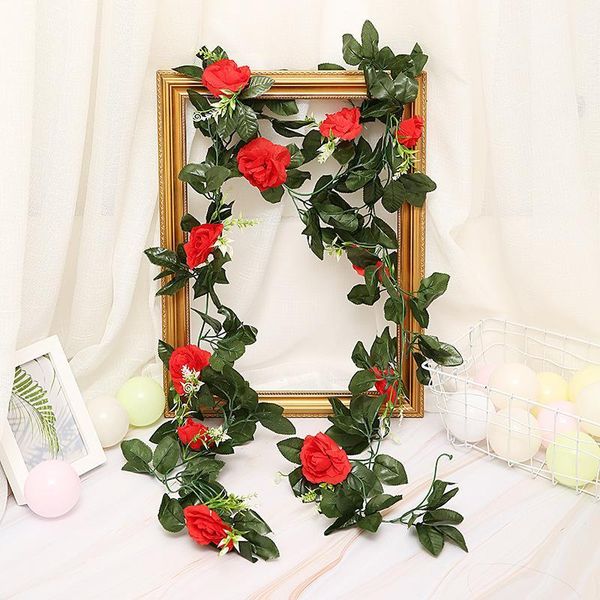 decorative flowers & wreaths 240cm 11pcs artificial roses flower vines rattan with 33pcs green leaves for home garden decoration diy wedding
decorative flowers & wreaths 240cm 11pcs artificial roses flower vines rattan with 33pcs green leaves for home garden decoration diy wedding