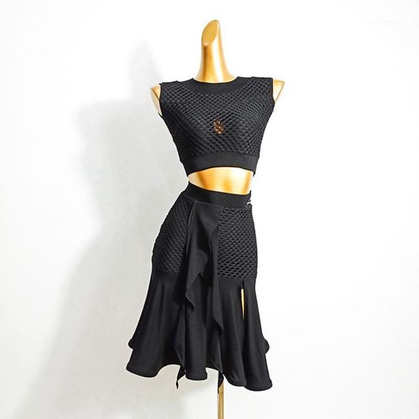 stage wear 2021 black striped back latin dance dress skirt dancing performance women ballroom samba tango tld4751, Black;red
stage wear 2021 black striped back latin dance dress skirt dancing performance women ballroom samba tango tld4751, Black;red