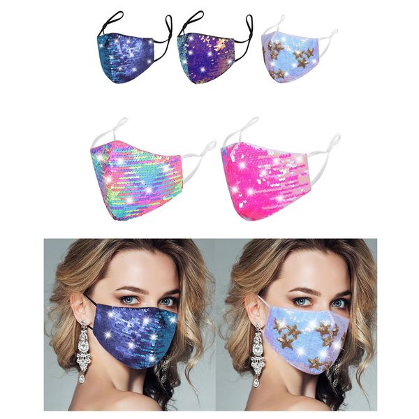 female sequin face mask diamond glittering bling fashion cloth cover reusable washable anti fog protective silk mask for women girls
female sequin face mask diamond glittering bling fashion cloth cover reusable washable anti fog protective silk mask for women girls