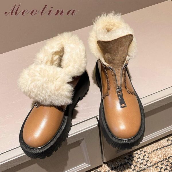 meotina real wool fur snow boots women real leather high heel short boots platform thick heel ankle zip female shoes black
meotina real wool fur snow boots women real leather high heel short boots platform thick heel ankle zip female shoes black