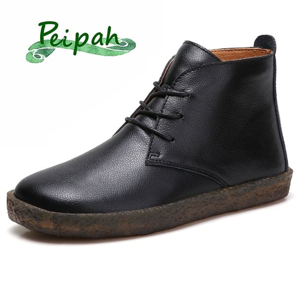 peipah bootee woman ankle boots autumn rubber boots women's genuine leather shoes retro platform boots female botas mujer t200425, Black
peipah bootee woman ankle boots autumn rubber boots women's genuine leather shoes retro platform boots female botas mujer t200425, Black