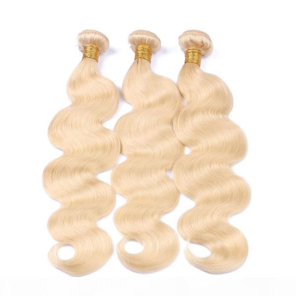 613 blonde bundles body wave 3 pcs lot brazilian peruvian malaysian mongolian virgin human hair weave weft, Black
613 blonde bundles body wave 3 pcs lot brazilian peruvian malaysian mongolian virgin human hair weave weft, Black
