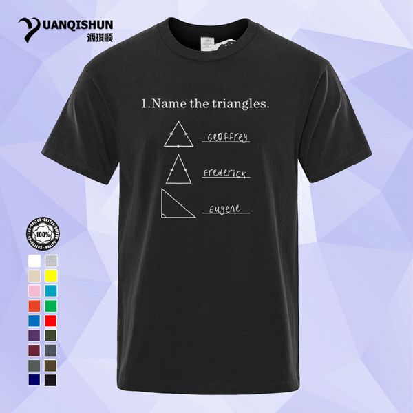 yuanqishun name the triangles funny math geometry quiz tee shirt 16 colors summer/spring short sleeve o-neck men's casual t-shirt 1184-, White;black
yuanqishun name the triangles funny math geometry quiz tee shirt 16 colors summer/spring short sleeve o-neck men's casual t-shirt 1184-, White;black