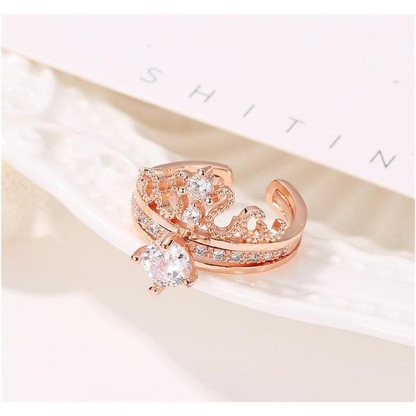 2pcs/set crown women's adjustable ring exquisite zircon goddess opening ring bridal rings wedding jewel sqcbpn new_dhbest, Silver
2pcs/set crown women's adjustable ring exquisite zircon goddess opening ring bridal rings wedding jewel sqcbpn new_dhbest, Silver