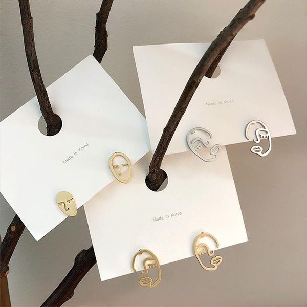 stud vintage personality metal hollow face earrings jewelry simple unique design girls statement accessories, Golden;silver
stud vintage personality metal hollow face earrings jewelry simple unique design girls statement accessories, Golden;silver