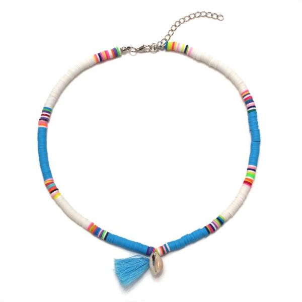 classic polymer clay heishi beads cowrie seashell tassels multicolored necklace women men 2020 new fashion handmade choker gift, Silver
classic polymer clay heishi beads cowrie seashell tassels multicolored necklace women men 2020 new fashion handmade choker gift, Silver