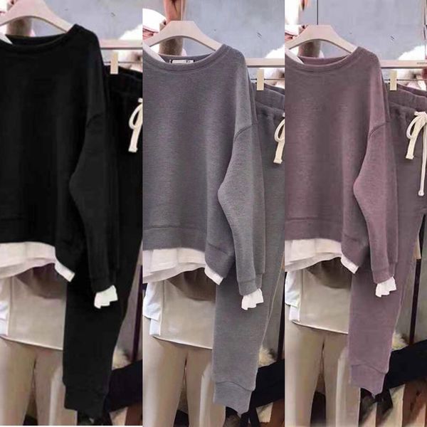 южная корея east gate свитер sweaterautumn и зима 2020 новый свободный поддельные два кусок свитера набора цветового контраста показать тонк, Gray
южная корея east gate свитер sweaterautumn и зима 2020 новый свободный поддельные два кусок свитера набора цветового контраста показать тонк, Gray